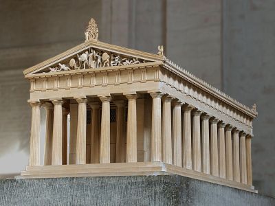 Model of the Greek temple of Aphaia