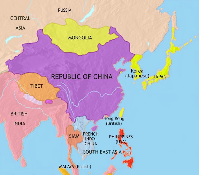 East Asia: China, Korea, Japan 1914AD