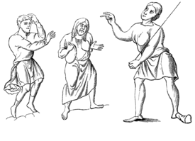 Costumes of slaves or serfs, from the sixth to the twelfth centuries, collected by H. de Vielcastel from original documents in European libraries