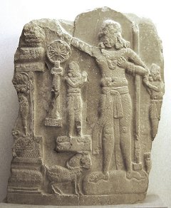 Indian relief from Amaravati, Guntur. Preserved in Guimet Museum