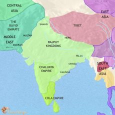 map of medieval india