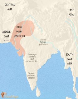 indus valley civilization map