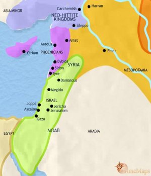 phoenician civilization map