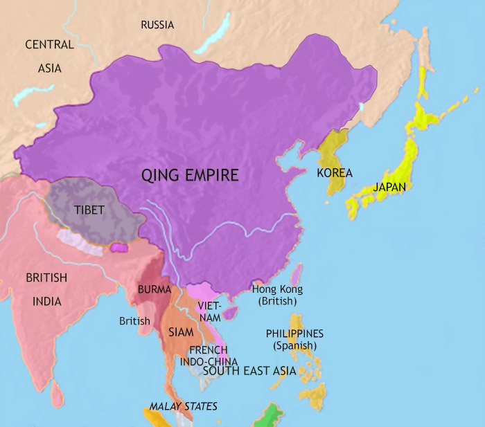 East Asia: China, Korea, Japan 1871AD