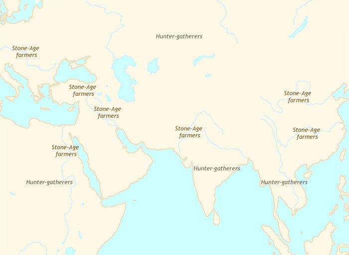 Map of Early Civilization at 4000BCE